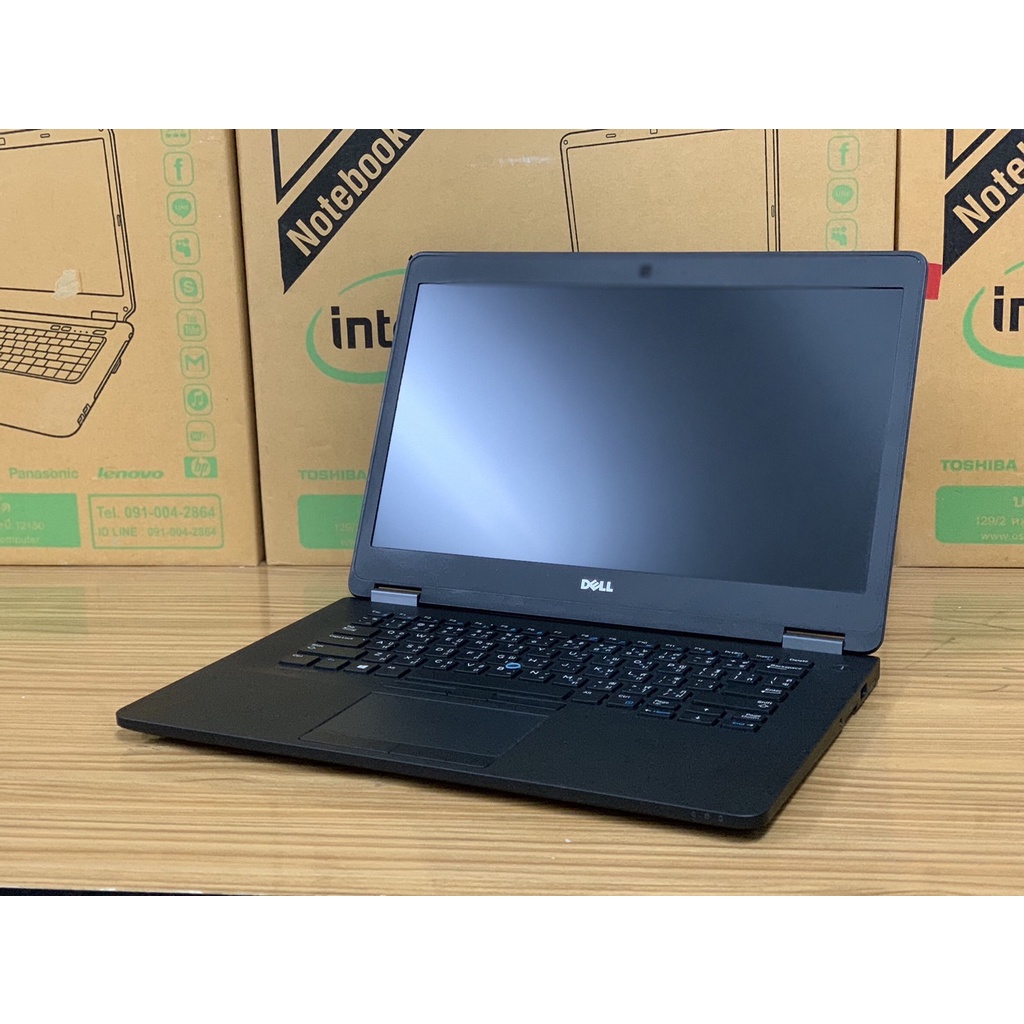 โปรโมชั่นสุดคุ้ม  สินค้ามือสองสภาพดี Dell Latitude E7470 Intel Core i7 -6600U @ 2.6 Ghz RamDDR4 8 GB