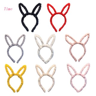 Time Bunny Ears ที่คาดผมหูกระต่าย สําหรับผู้หญิง ใส่ทุกวัน ปาร์ตี้ฮาโลวีน คริสต์มาส