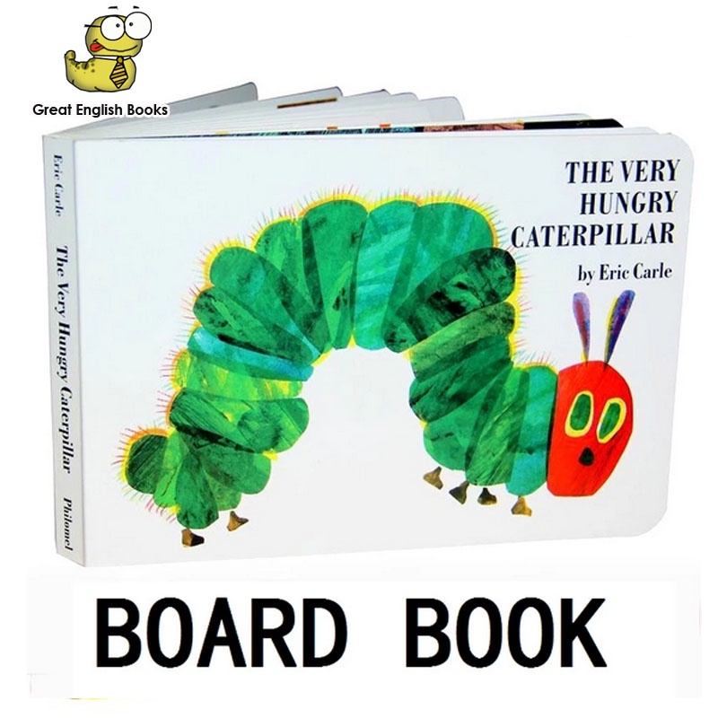 (ใช้โค้ดรับcoinคืน10%ได้) พร้อมส่ง หนังสือเด็ก หนังสือบอร์ดบุ๊ค  The Very Hungry Caterpillar Board book – Illustrated