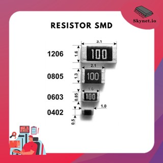 (6 pcs) SMD 0805 Resistor 0 ohm -1 Mohm 1/8W +-5%