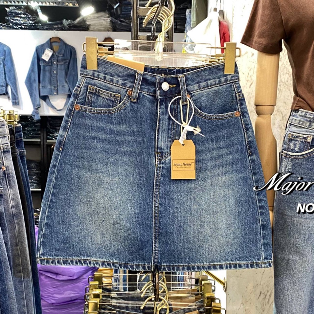 JH2404# กระโปรงกางเกงยีนส์ Jeans house