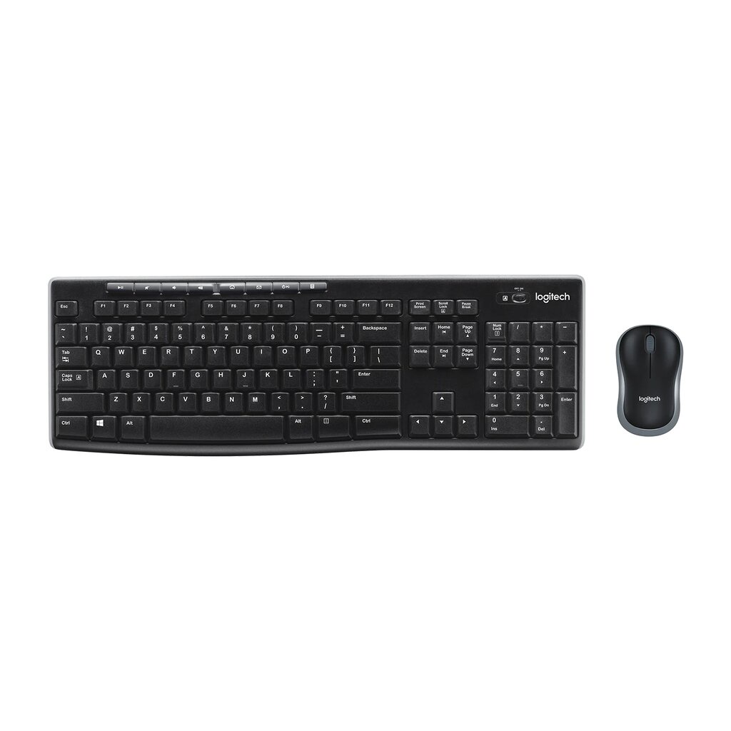 เมาส์และคีย์บอร์ดไร้สาย Logitech Wireless Mouse + Keyboard MK270r (TH/EN)