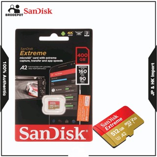 SanDisk 128GB 256GB 400GB 512GB 1TB Extreme MicroSDXC UHS-I Memory Card - C10, U3, V30, 4K, A2, Micro SD - SDSQXA1-400G-GN6MN