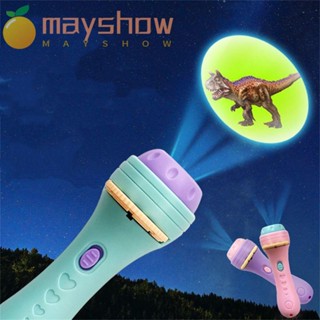 MAYSHOW Children Projector Light Light Up Toy Torch Lamp Toy Projection Flashlight Picture Light Early Education Bedtime Learning Night Photo Fun Toys Xmas Gift Cartoon Toy/Multicolor