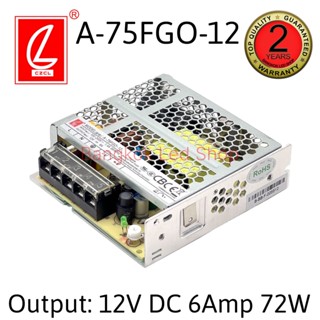 A-75FGO-12 6A 12V 72W POWER SUPPLY สวิตซ์ชิ่งพาวเวอร์ซัพพลาย ยี่ห้อชงเหลียง หม้อแปลงสำหรับแอลอีดี รุ่นตะแกรง