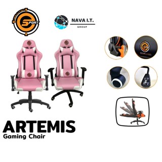 COINSคืน15%⚡FB9JMZV6⚡ (385) NEOLUTION E-SPORT ARTEMIS GAMING CHAIR WHITE-PINK เก้าอี้เกมมิ่ง ประกัน 1 ปี