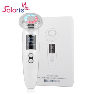 Salorie เครื่องนวดใบหน้าอัลตราโซนิก 2 สี Led ยกกระชับผิวหน้า D00232