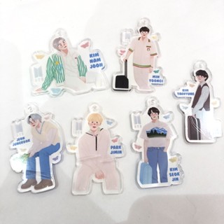 BTS acrylic keychain พวงกุญแจ bangtang บีทีเอส บังทัน fanart suga jungkook rm jin jimin v taehyung by mommyjiminn