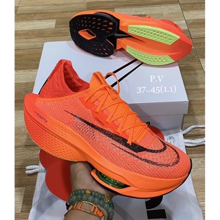 Nike Air Zoom Alphafly next % 2 (size37-45) Orange งานPK 1:1 ดีสุด