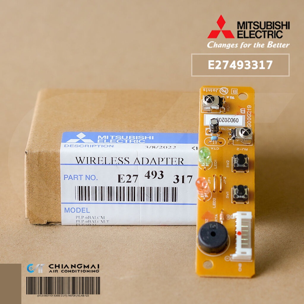 E27493317 แผงรับสัญญาณรีโมทแอร์ Mitsubishi Electric ตัวรับสัญญาณแอร์มิตซูบิชิ รุ่น PL-2.5BAK, PLY-SP36BA.TH-T (คู่กับ...