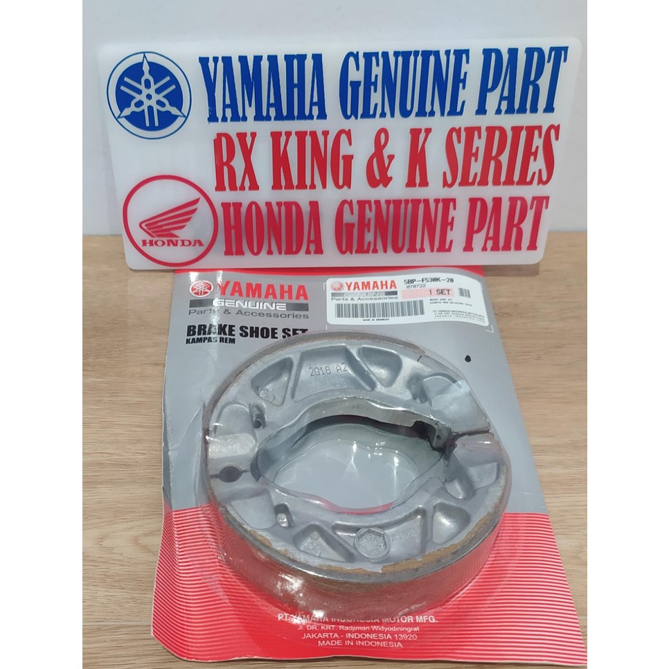 5BP-F530K-20 1LB-F530K-00 แผ่นรองเบรกด้านหลัง RX KING ORIGINAL BRAKE SHOE COMP