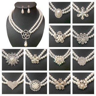 สร้อยคอมุกแฟชั่น ต่างหูมุก ไข่มุกเลียนแบบไทย งานแต่งงาน การแ…