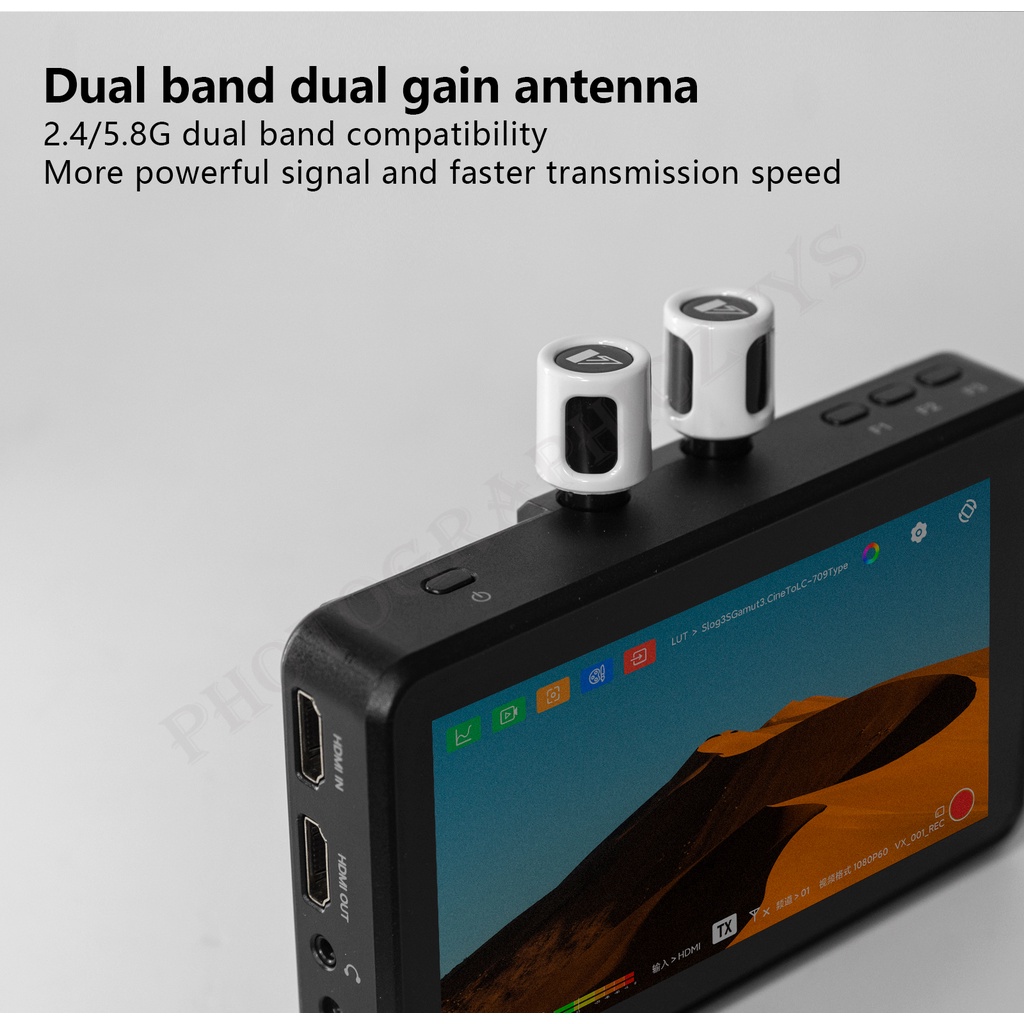 Vaxis Mushroom เสาอากาศสั้น 2.4G 5.8G Dual Cavalry SMA รอบทิศทาง สําหรับถ่ายรูป