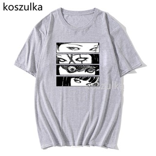 เสื้อคู่ Tee 2022 Junji Ito เสื้อยืดผ้าฝ้ายพิมพ์ลาย Manga Tomie แฟชั่นสไตล์ญี่ปุ่นสําหรับผู้ชาย sale