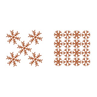 ☃️ สติ๊กเกอร์เทศกาลคริสต์มาส ลายเกร็ดหิมะ ❄️