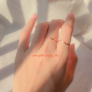 anythingg_th| แหวนเงินแท้925 ทรงคลื่นแบบใหม่ ดีไซน์เก๋มากก🫶🏻💘