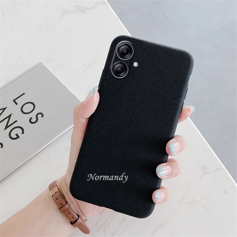 2022 New Simple Smartphone Case Samsung Galaxy A04e A04 E A04s 4G เคสโทรศัพท์ Candy Colors Matte Handphone Casing TPU Silicagel Soft Cover All-inclusive Camera Shockproof Protection Case เคส #7