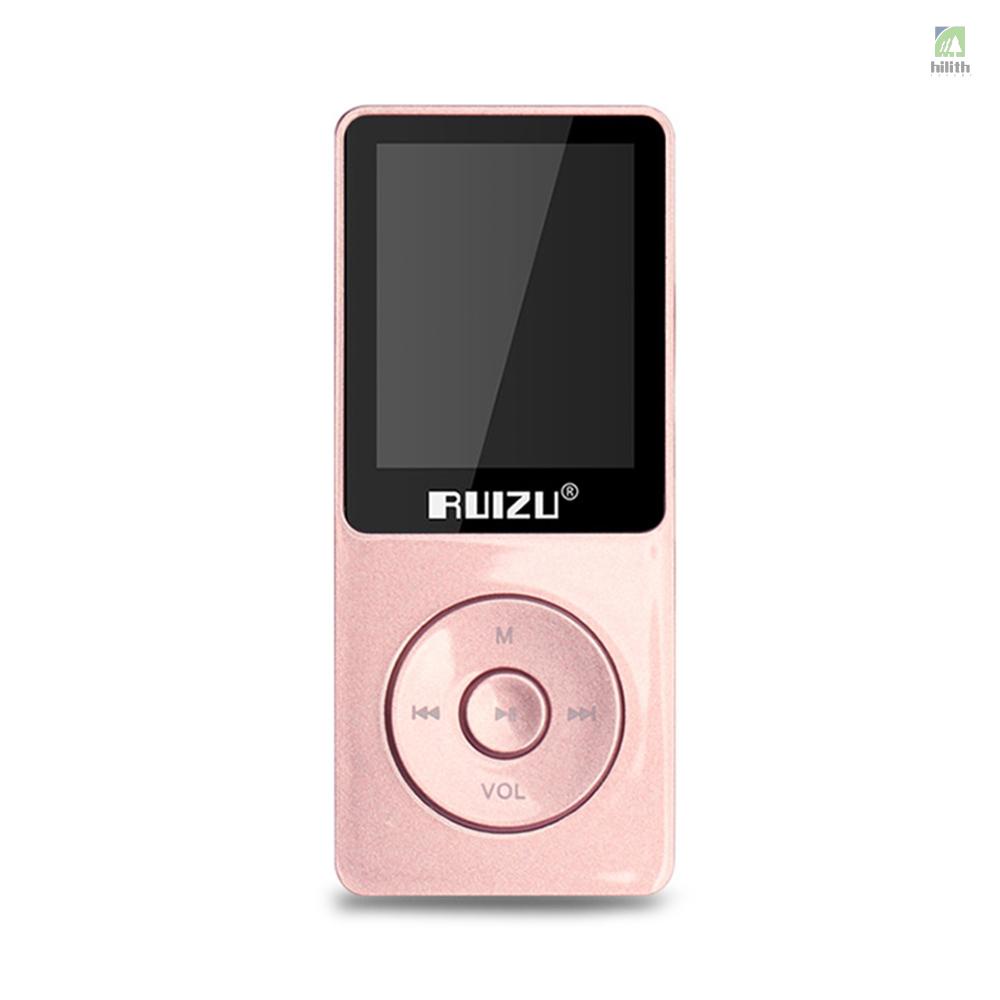 Hilith) RUIZU X02 เครื่องเล่น MP3 MP4 8GB 1.8 นิ้ว การ์ด TF วิทยุ FM บันทึก E-book เวลา ปฏิทิน #8