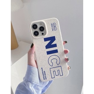 เคสไอโฟนสีไข่ Nice i7-14promax (Case iphone) เคสมือถือ เคสศิลปะ เคสครีม เคสอักษร เคสอาร์ต เคสเก๋ เคสขาว เคสน้ำเงิน ขายดี