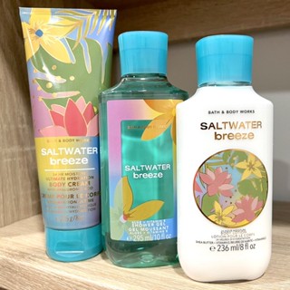 ของแท้Shopไทย/พร้อมส่ง Bath and Body Worksกลิ่น Saltwater breeze โลชั่นผสมน้ำหอม เจลอาบน้ำผสมน้ำหอม