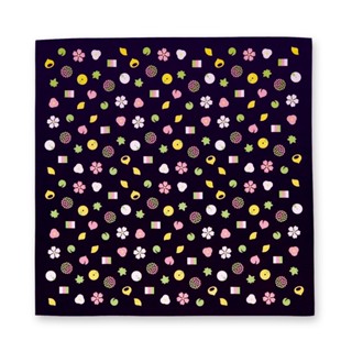 [06330] Size 70x70 - Furoshiki ผ้าห่อ ผ้าญี่ปุ่น : ลายขนมญี่ปุ่นวากาชิ (和菓子, Wagashi)