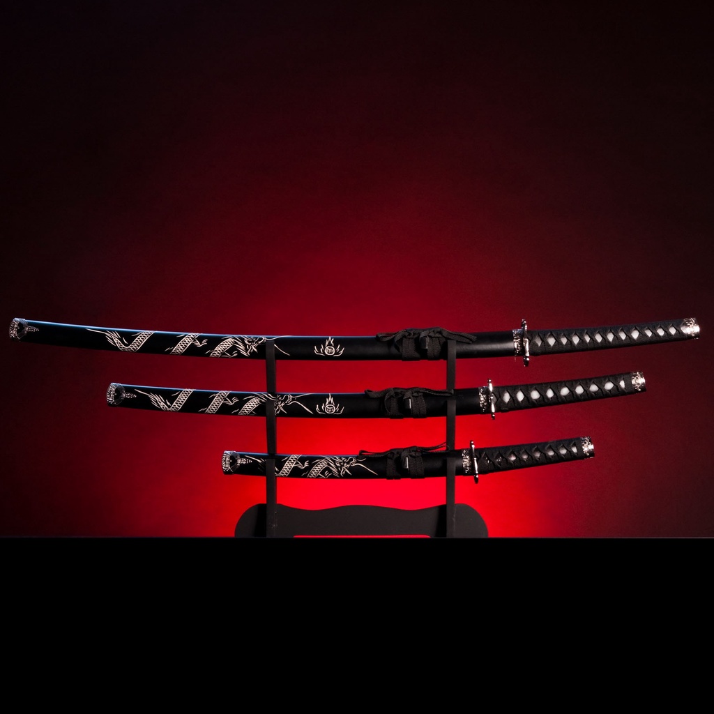 Three Samurai Dragon Swords ดาบซามูไร มังกรสามเล่ม มี 3 ขนาด คาตานะ ในตำนาน ที่เป็นสุดยอด legendary 