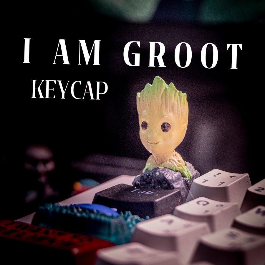 ส่งฟรี Artisan keycap Groot