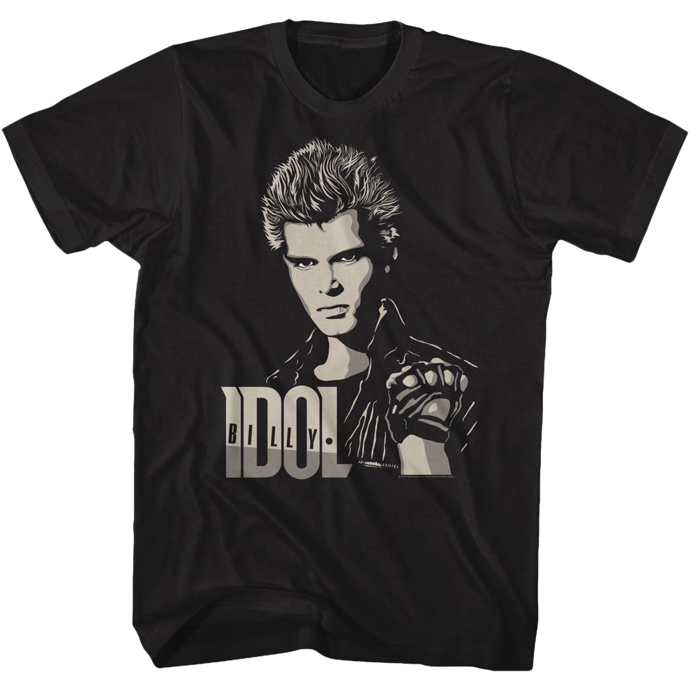 Two Tone Billy Idol T-Shirt เสื้อคู่รัก เสื้อคู่รัก