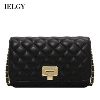 IELGY womens small fragrance fashion rhombus chain bag