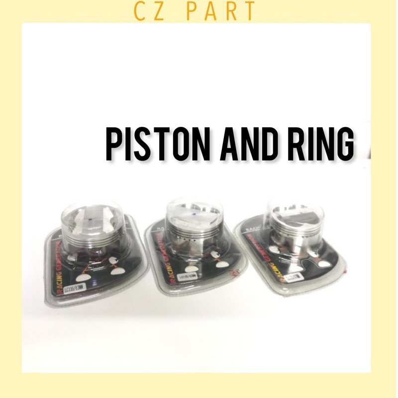 PISTON FORGED สําหรับ YAMAHA LC135/FZ150/Y15ZR 57 มม./62 มม./63 มม.