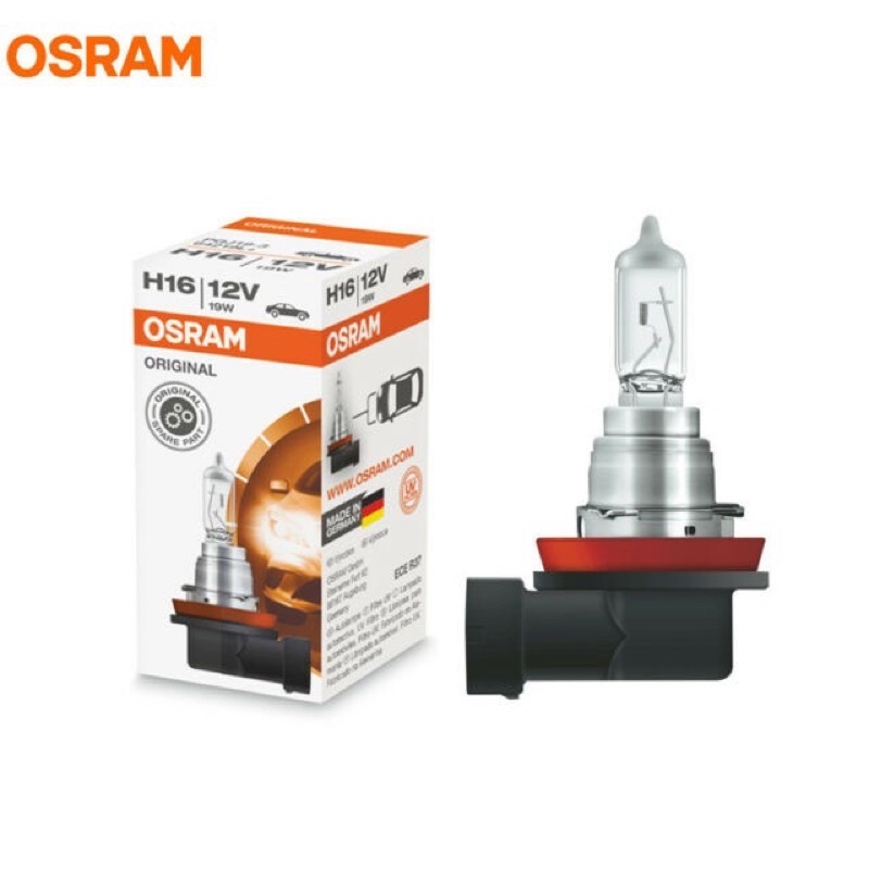H16 19W OSRAM LIGHTING LAMP BULB 19W 12V ผลิตในประเทศเยอรมนี 🇩🇪 สําหรับใช้กับรถสากล