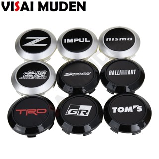 1ชุด/4ชิ้น OD 68MM/ID 64มม ฝาครอบดุมล้อTRD GR MUGEN RALLIARTโลโก้ ฝาครอบดุมล้อรถเก๋งแข่งรถครอบดุมล้อตัวสูงสําหรับโตโยต้า/ฮอนด้า/มิตซูบิชิ/นิสสัน