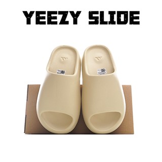 Kanye West x AD Yeezy Slide "Bone" รองเท้าแตะ อเนกประสงค์ เหมาะกับเดินชายหาดกลางแจ้ง