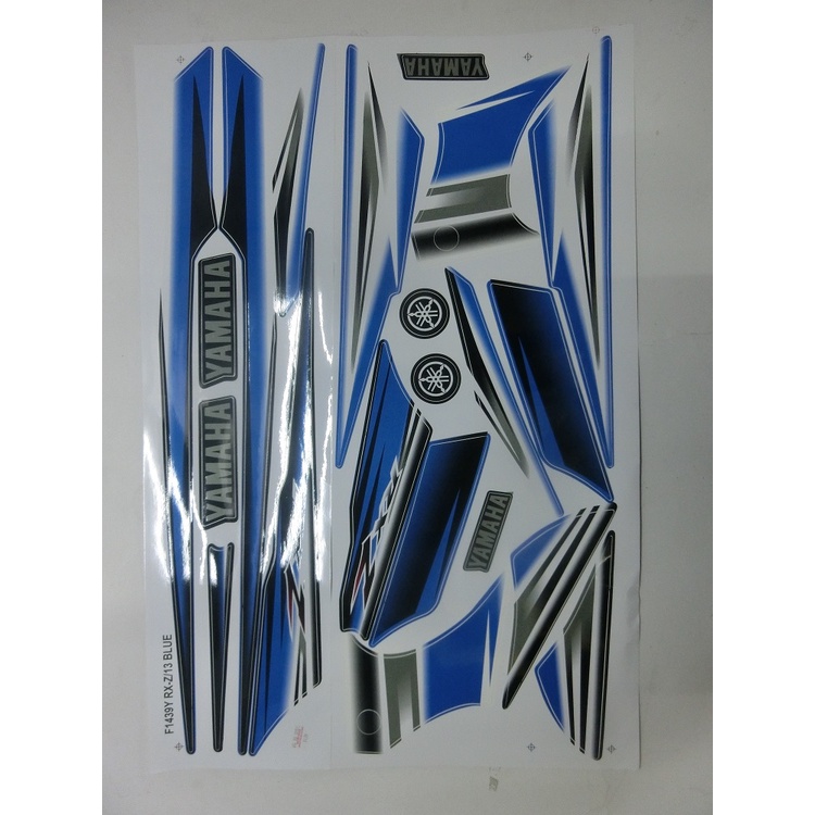 สติ๊กเกอร์ BODY RXZ (13) สีฟ้า