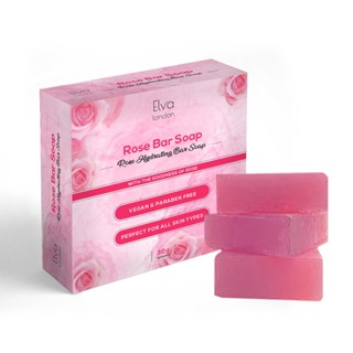 Elva London สบู่ดอกกุหลาบ Rose Bar Soap 30g