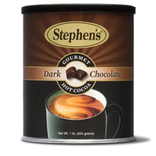 สตีเฟ่น ผงดาร์กช็อกโกเเลต 454 กรัม - Belgian Dark Chocolate Powder 454g Stephens brand