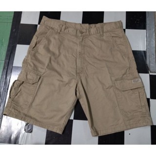 กางเกง ขาสั้น คาร์โก้ CARGO WRANGLER  เอว36สีกากีออกเหลือง(ทหารทะเลทราย) 
ยาว22 ของแท้100%