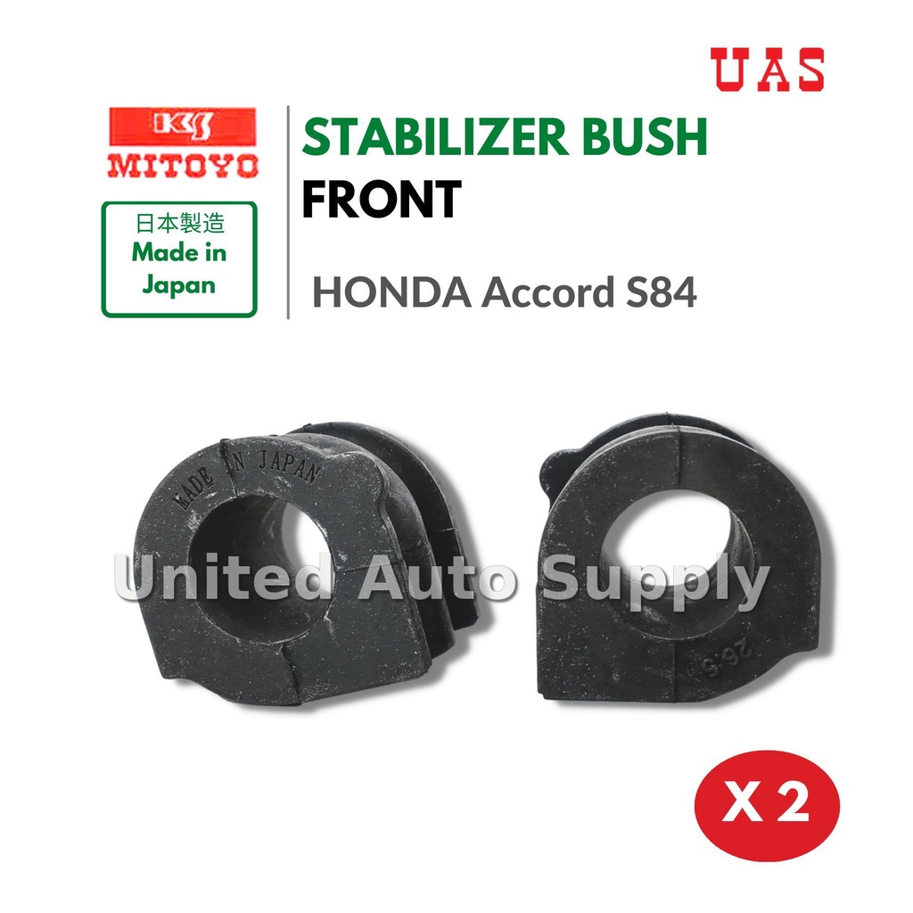 MITOYO JAPAN Stabilizer Bar Bush ชุดด้านหน้าด้านหลังสําหรับ HONDA Accord S84 51306-S84-A01 52306-S84