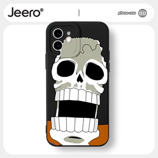 Jeero เคสไอโฟน เคสซิลิโคนนุ่มกันกระแทกลายการ์ตูนอนิเมะตลก สีดำ เคสโทรศัพท์ Compatible for iPhone 14 13 12 11 Pro Max SE 2020 X XR XS 8 7 6 6S Plus xsmax 6splus 7plus 8plus พลัส HFF2058