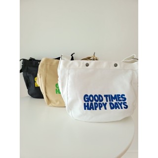 สั่งแยกกับเสื้อผ้า‼️Good Time tote bag กระเป๋าผ้าสะพายข้าง กระเป๋าเดินทาง ใบใหญ่มาก จุเยอะ