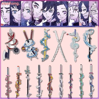 เข็มกลัดโลหะ ลายการ์ตูนอนิเมะ Demon Slayer Weapon Eamel Pins เครื่องประดับ ของขวัญ สําหรับเพื่อน