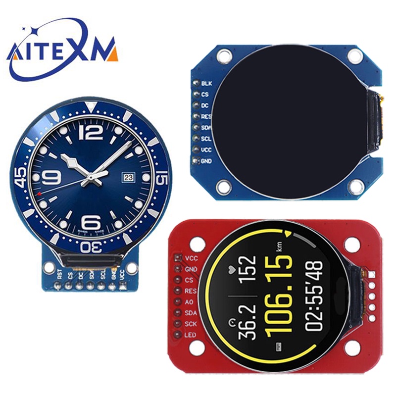 โมดูลจอแสดงผล TFT LCD RGB 240*240 GC9A01 1.28 นิ้ว 4 สาย SPI อินเตอร์เฟส 240x240 PCB สําหรับ Arduino NEW