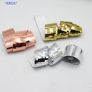 Erck&gt; สติกเกอร์กระจก ลายดิสโก้บอล มีกาวในตัว สําหรับตกแต่งผนังบ้าน DIY