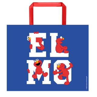 SST- Elmo Blue PP Woven Tote bag W50XH40XS15 cm.