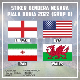 สติกเกอร์ธงชาติอังกฤษ Iran Usa Wales Fifa World Cup สําหรับติดตกแต่ง