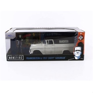 โมเดลรถเหล็ก 1/24 Frankenstein &amp; 1957 Chevy Suburban [Jada]