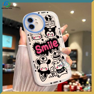 เคสโทรศัพท์มือถือ TPU ลายการ์ตูนแมวหน้ายิ้ม สําหรับ VIVO Y16 Y22 Y35 Y33S Y21T Y21S Y33S Y11 Y12 Y15 Y17 Y12S Y12A Y15S Y15A Y20S Y20i Y19 Y91C Y30 Y50 Y51 S1