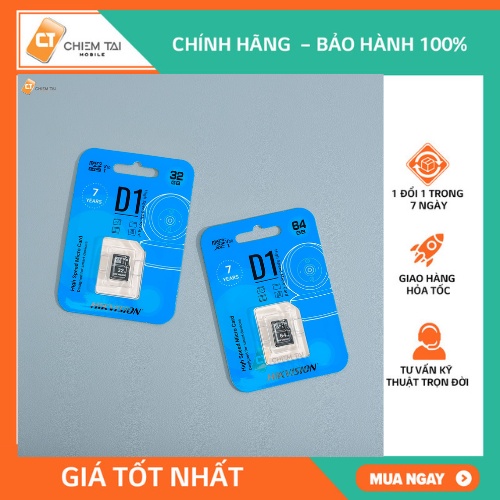 การ์ดหน่วยความจํา HIKVISION Class 10 D1 (16GB - 32GB - 64GB)