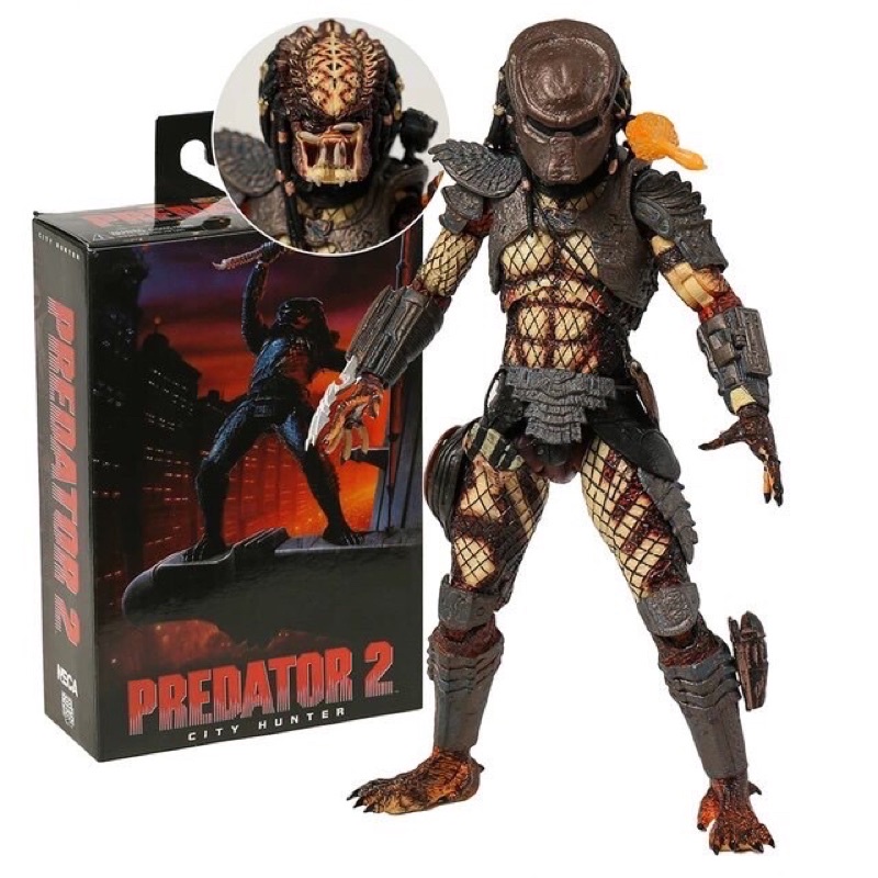 (แท้) NECA Predator 2 Ultimate City Hunter Action Figure 18 cm