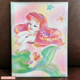 แฟ้ม A4 ลาย Little Mermaid (Ariel) ด้านในใส่เอกสารได้สองด้านซ้ายขวา เป็นแบบ pocket ใส่ได้ 10 ช่อง